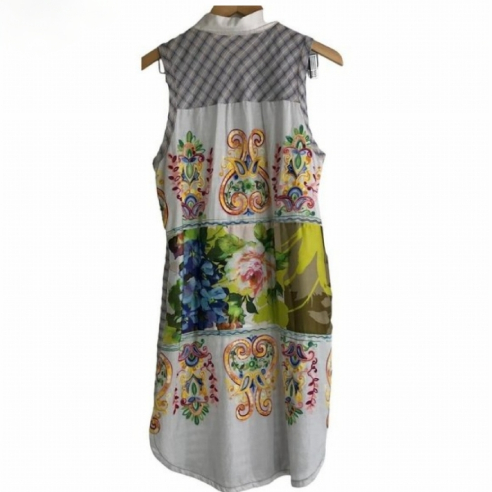 Beautiful Embroidered Button Down Shift Dress - image 3